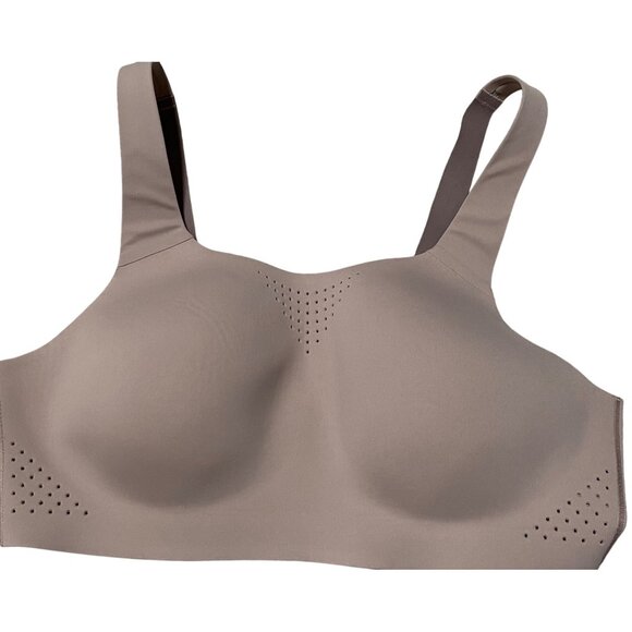 VICTORIA'S SECRET Featherweight Sports Bra Soft Cup Bare Taupe Front Close 40C - Picture 1 of 3